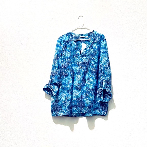 New Notation Women's Plus Size Blouses - Picture 1 of 4